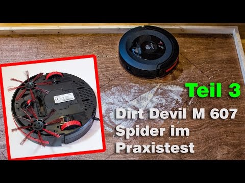 Teil 3-Saugroboter Dirt Devil M607 Spider Test