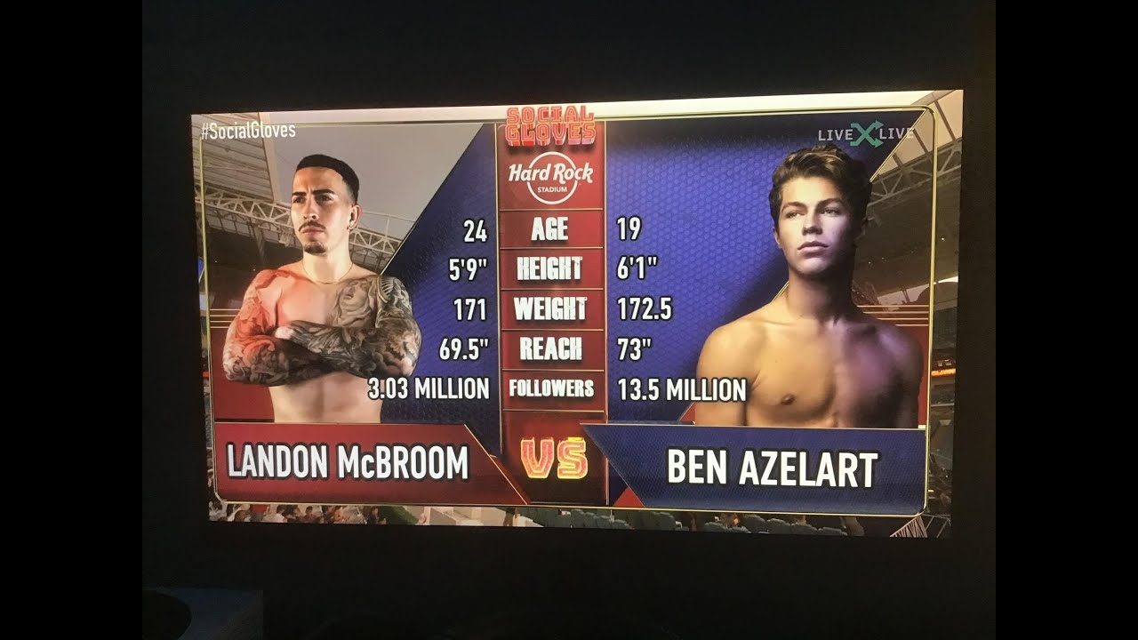Landon Mcbroom Vs Ben Azelart Youtube Vs Tiktok Full Fight Youtube