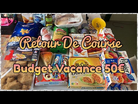 ? RETOUR DE COURSES INTERMARCHE BUDGET VACANCES