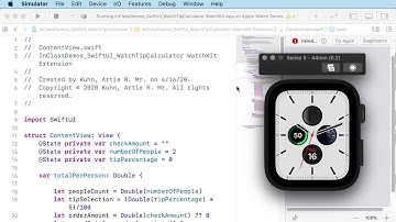 IMS 351: SwiftUI on Apple Watch - Tip Calculator, pt 1