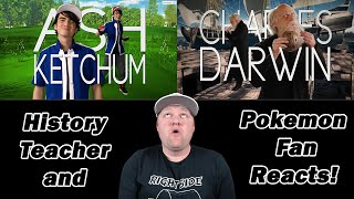 History Teacher and Pokémon Fan Reacts | Ash Ketchum vs Charles Darwin | Epic Rap Battles of History