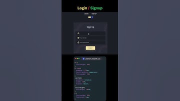 Modern Login & Signup UI with CSS: Coding Made Simple! #coding #htmlcss #programming #python #code