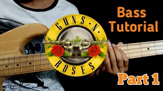 #part1 Tutorial Bass | Sweet child O' mine - Guns N' roses