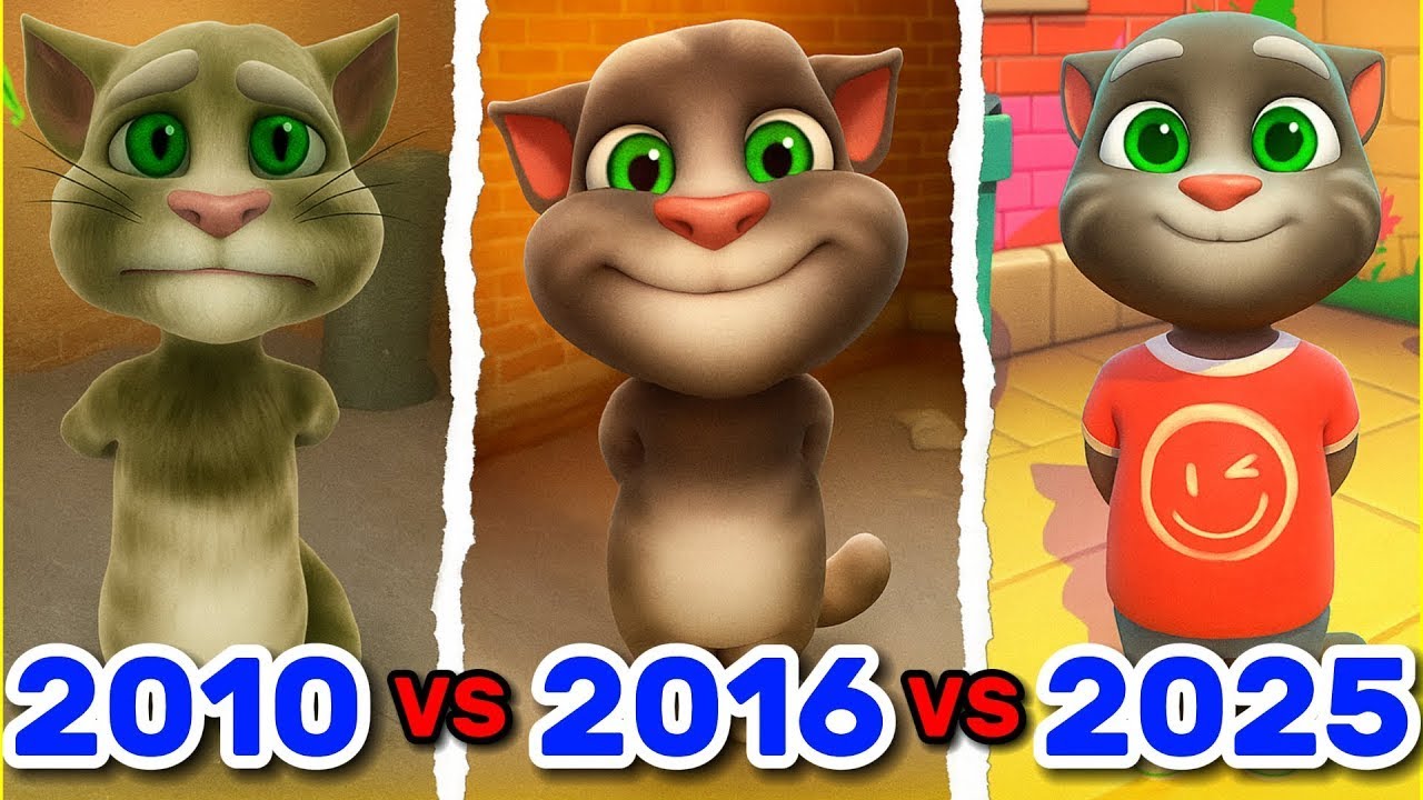 NOOB,PRO,GOD Talking Tom cat 2025 - Gameplay Walkthrough (iOS, Android)
