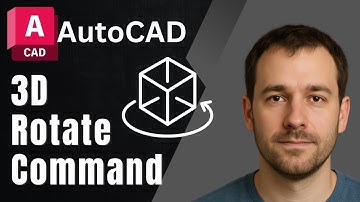 AutoCAD: How to Use the 3D ROTATE Command (2025 Tutorial)