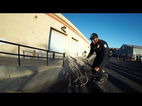 COP JOINS MASSIVE BMX TAKE OVER!