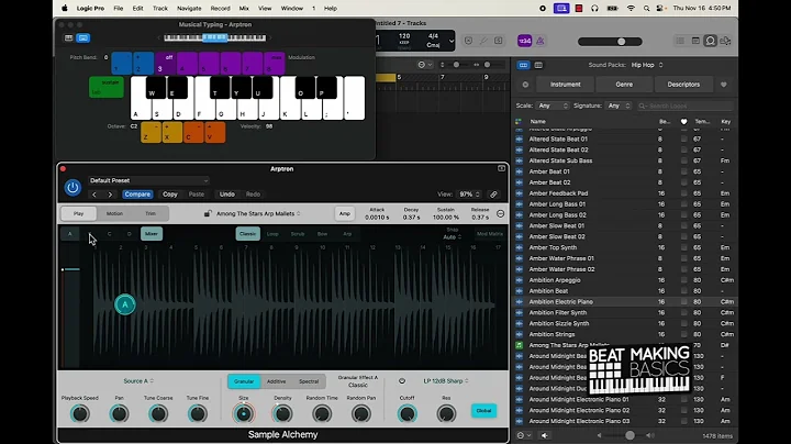 LOGIC PRO 10.8 UPDATE - SAMPLE ALCHEMY