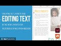 Editing Text in Alternate Layouts with InDesign