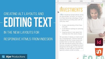 Editing Text in Alternate Layouts with InDesign