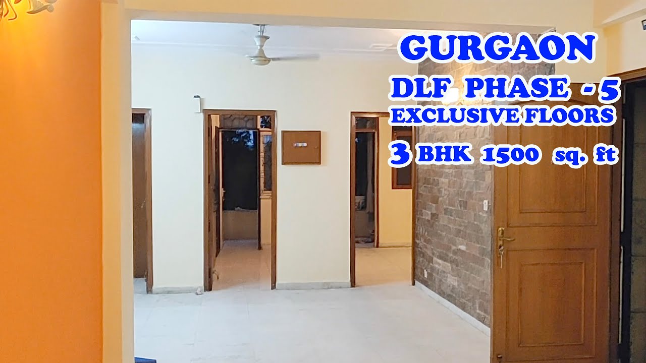 CODE0206 DLF EXCLUSIVE FLOORS 3 BHK 1500 sq. ft GF Gurgaon Dlf