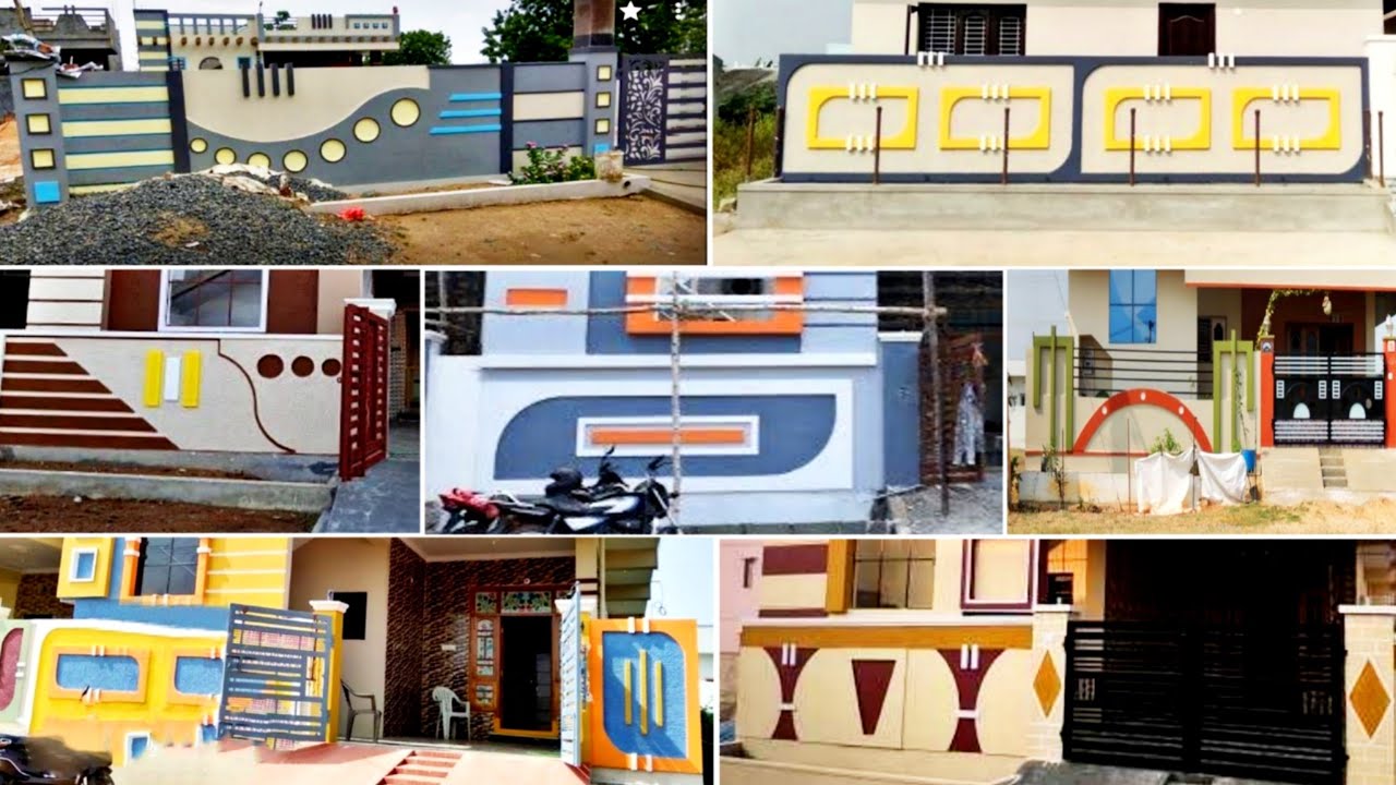 Indian Style New Compound Wall Designs