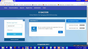 Saccos management system,  users.  Customer