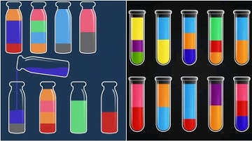 Water Sort Color Puzzle Gameplay 6 , Android Games ios Walkthrough Simulator Think Brain