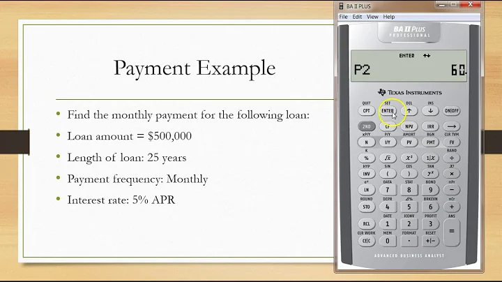 Calculating PMT with BAII Plus