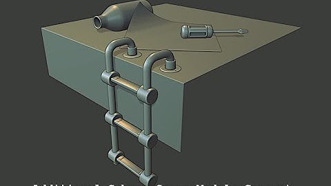 BLENDER 2.8: Modeling a Subway Scene: Part 14 (Bottle, Paper, Ladder, Screwdriver)