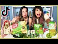 We Only Ate Green Foods for 24 Hours Challenge! TikTok Master Made Us!