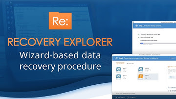 Recovery Explorer: wizard-based data recovery procedure