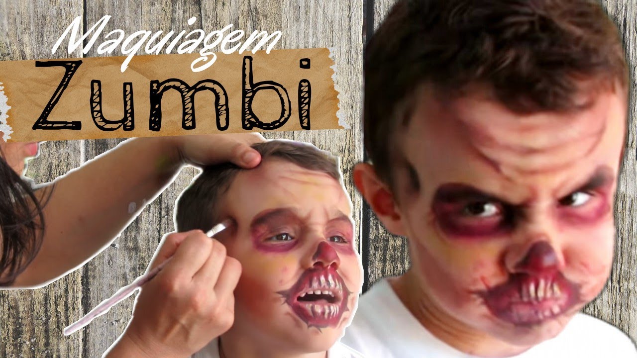 ZOMBIE MAKEUP  Maquiagem de Zumbi 2.0 - Tutorial passo a passo 