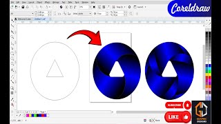 How to Create 3D Gradient Logo in Coreldraw | (Easy Tutorial) | #graphicdesign