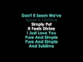Dolly Parton Pure And Simple Karaoke