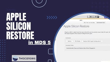 Apple Silicon Restore in MDS 5