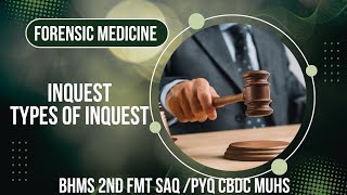 INQUEST NOTES FORENSIC MEDICINE🎯💯 BHMS 2ND💥SAQ/PYQ🎯TYPES -POLICE,CORONERS,MAGISTRATE INQUEST #viral