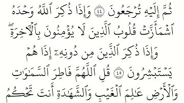 (39) سورة الزمر مكتوبة كاملة بالخط العثماني بدون صوت للقراءة والحفظ