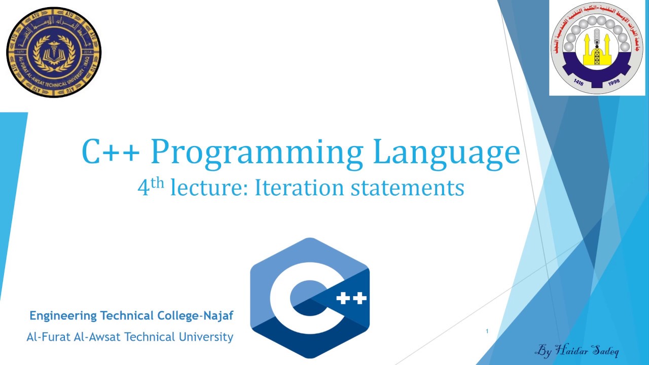 L4.C++ Programming Language. Iteration statements - YouTube