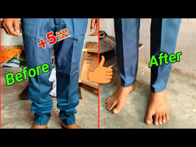 how to convert full jeans to ankle length with out cutting and