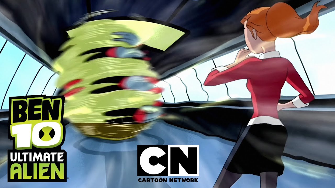 Ben 10: Ultimate Alien - Terraspin & Gwen vs Aggrebots - (HD)