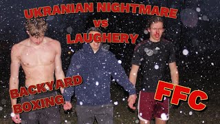 Backyard Boxing Match | Tanner Laughery vs Ukranian Nightmare