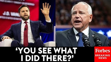 Tim Walz Makes Joke About Debating JD Vance: 