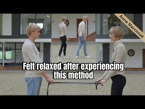 JESSE LEARNING A NEW RELAXING RIDING TECHNIQUE FROM THE GROUND