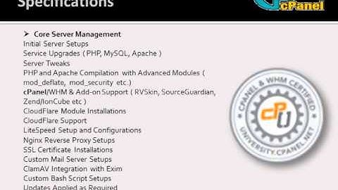 cPanel Server Management