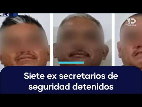 Fiscalía detiene a siete ex secretarios de seguridad vinculados con grupos delictivos en Puebla