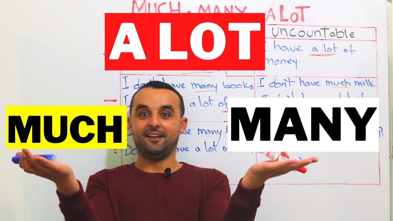 Much, Many, A lot قواعد اللغة الإنجليزية  للمبتدئين - لن تنسوا الفرق بعد الآن