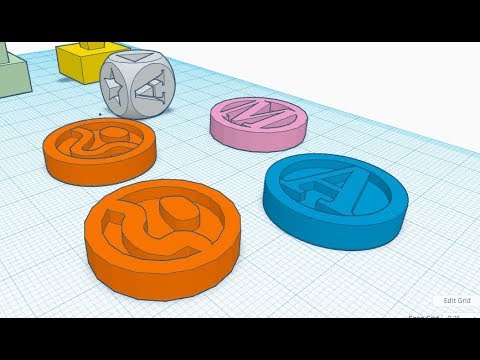 TinkerCAD 3D Printed Board Game - Tile 02 - YouTube