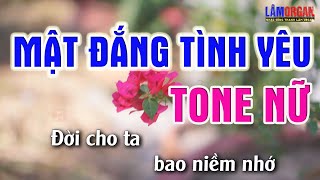 Mật Đắng Tình Yêu Karaoke Tone Nữ - Beat Karaoke Nhạc Sống 2022 - Lâm Organ