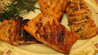 Betty's Grilled Salmon Steaks with Herb Butter