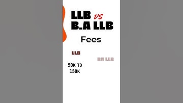 LLB vs BA LLB Ki Fees Kitni Hai | LLB vs BA LLB Fees In India | LLB vs BA LLB Which Is Better | Fees