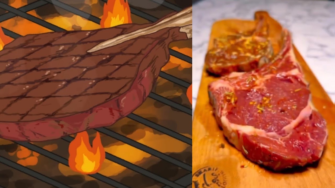 How to cook the perfect steak 😋. cooking a perfect medium rare steak in 15 minutes۰🥩