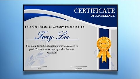 Certificate Design in MS Word #mswordtutorial #certificatedesign