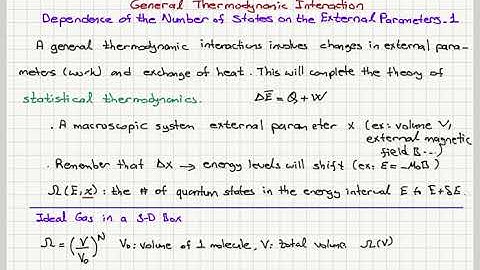 Week 9-9 Dependence of the Number of States on the External Parameters-1
