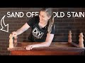 Sand Off Old Stain | Dresser Makeover Part 1