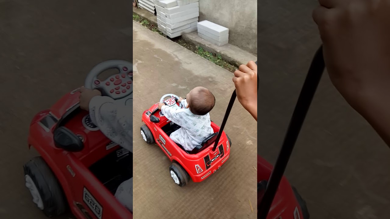 Balita lucu naik mobil  mobilan  Baby Bryan YouTube