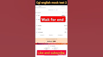 CGL english mock test 2 #youtube #india #motivation #shorts