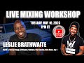 Master the art of mixing with grammywinning producer leslie brathwaite  live workshop