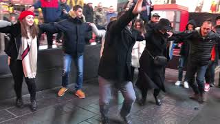 Gevorkian Dance Academy & Nairi Dance Ensamble - Armenian Dance "Kochari" Flash Mob in New York