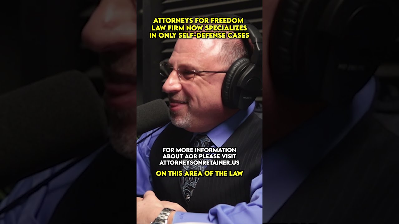 The Attorneys For Freedom Law Firm exclusively handles self-defense-related cases ONLY!