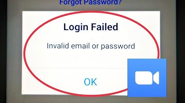 Fix Invalid email or password problem Solve in Zoom Cloud Meetings Problem Solve